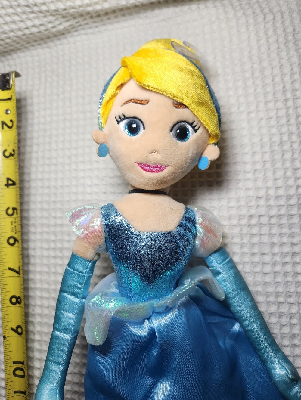 Ty Sparkle Cinderella Blue Princess Plush Doll with Sparkle Dress - Picture 2 of 9